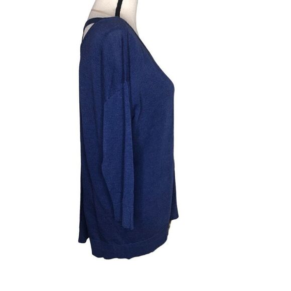 Chico’s High Low Crisscross Back Sweater size 12 - Picture 2 of 13